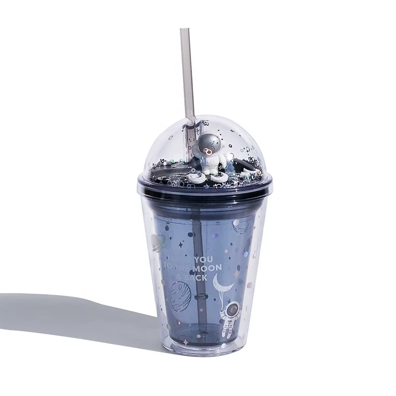 
Girlwill Insulated Double Wall Plastic Cups With Lids And Straws Mugs Custom Logo Supports Sublimation & Silkscreen PS Tumbler 
