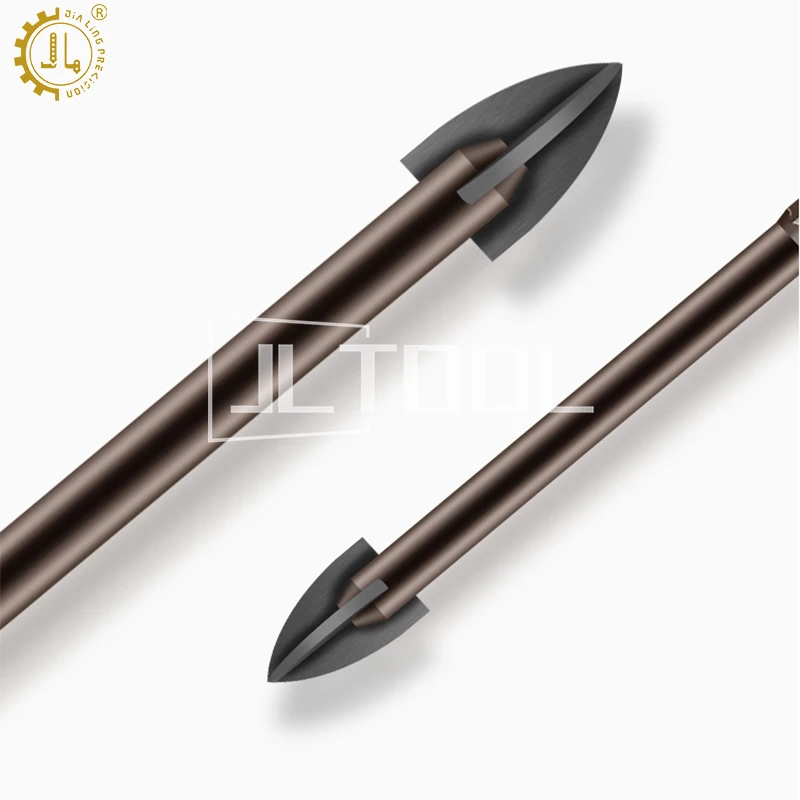 Multi-function Alloy Drilling Bit Four-edge Carbide Drill Bit For  Ceramic Tile Concrete Brick Wall Hole Opening Tool