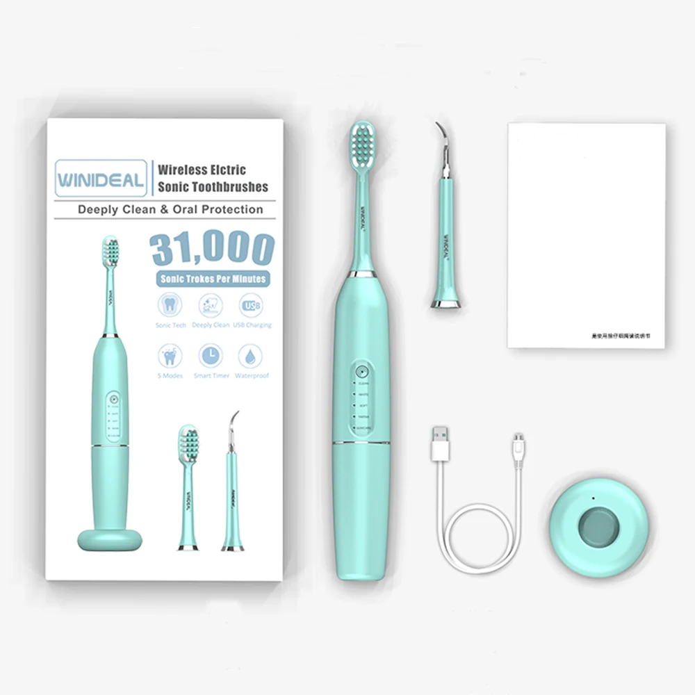 Electric toothbrush ultrasonic cross border automatic touch control lovers tooth cleaning device manufacturer tooth stone remove