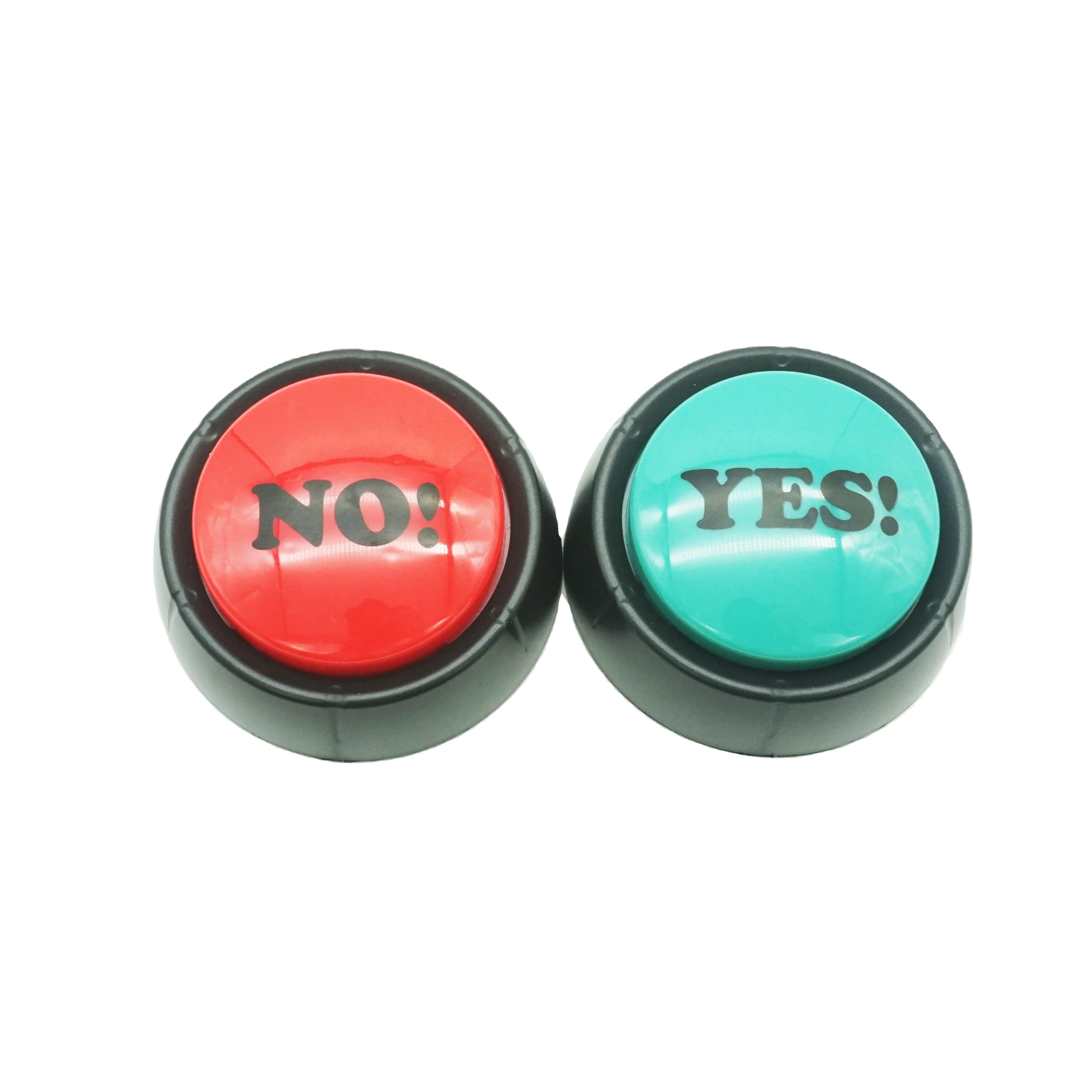 Funny Yes No Maybe Answer Button Talking Yes & No Buzzer Round Squeeze Set with Sound for Party Game