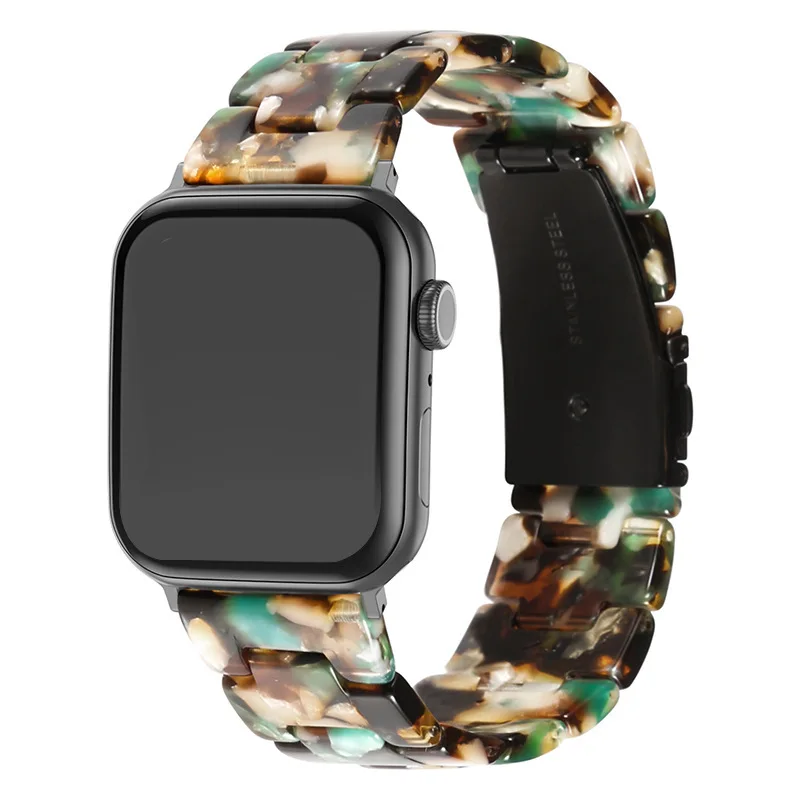 Ремешок для часов OEM женщин с пряжкой из нержавеющей стали iWatch полимерный ремешок модный роскошный резиновый