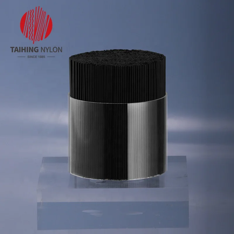 Assembly Of Nail Polish Packaging Materials Nylon Pa 610 Filament Bristle On Spool For Nail Polish Brush