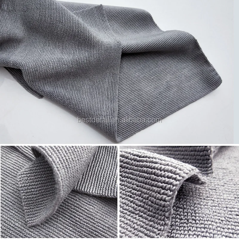 Lint Free 16x16 420 Edgeless Pearl Microfiber Towel for Ceramic Coating Auto Detailing Car Wash Buffing Polishing Glass Window