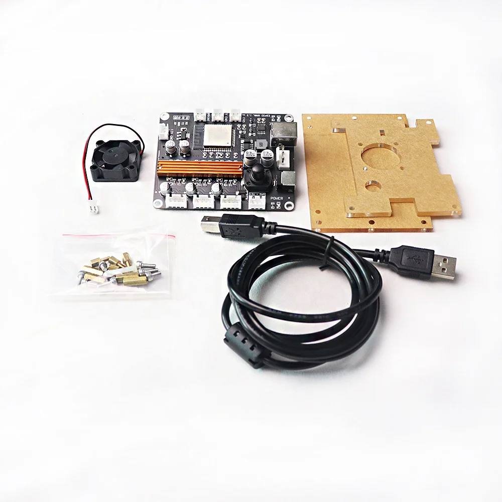 Esp32 32bit Wifi Cnc Laser Engraving Machine 3axis Stepper Motor Double Y Axis Grbl Control Board Usb Driver Controller