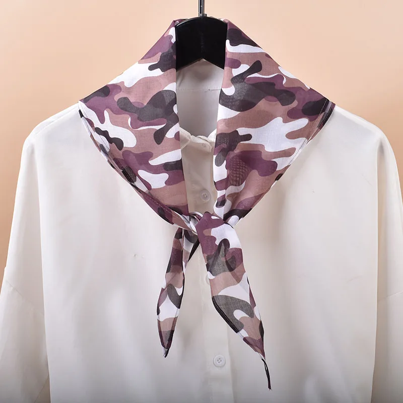 Новый Модный Шелковый платок с камуфляжным принтом