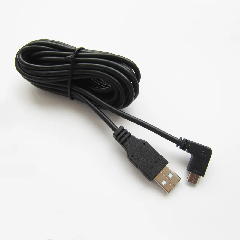 To Right Angle Micro Usb Charging Extension Cable Hot Sell Micro Usb 2.0 Data Charging 3M Cable,custom USB a Male PVC Black JS