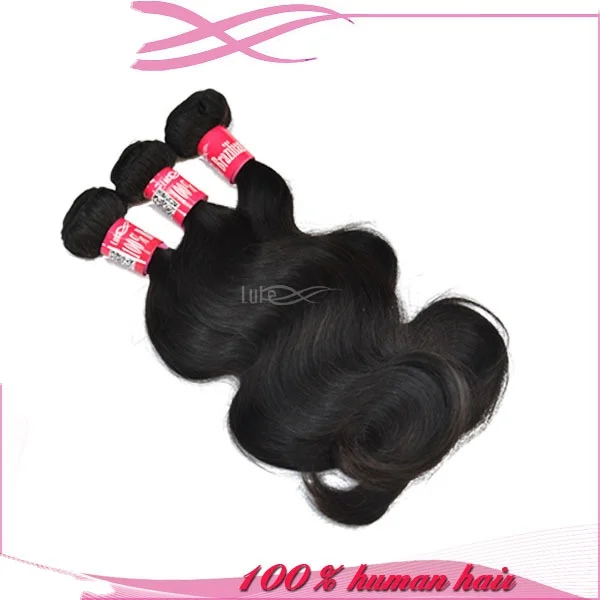 Unprocessed Human Hair Virgin Body Wave Brazilian Hair Mona Lisa