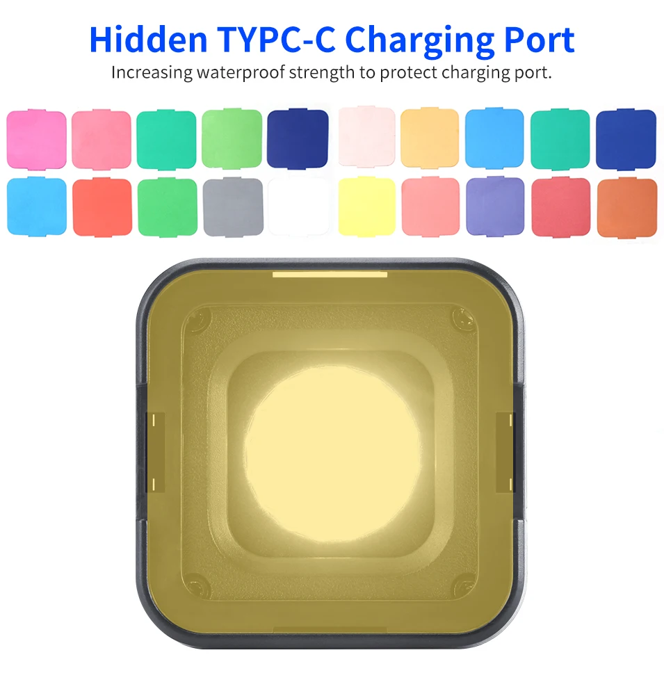 HAFOKO L1 Pro Waterproof LED Video Light 5600K With 20 Color Filters Led Lamp For Drone DJI Osmo Pocket Gopro 7 DSLR Cameras