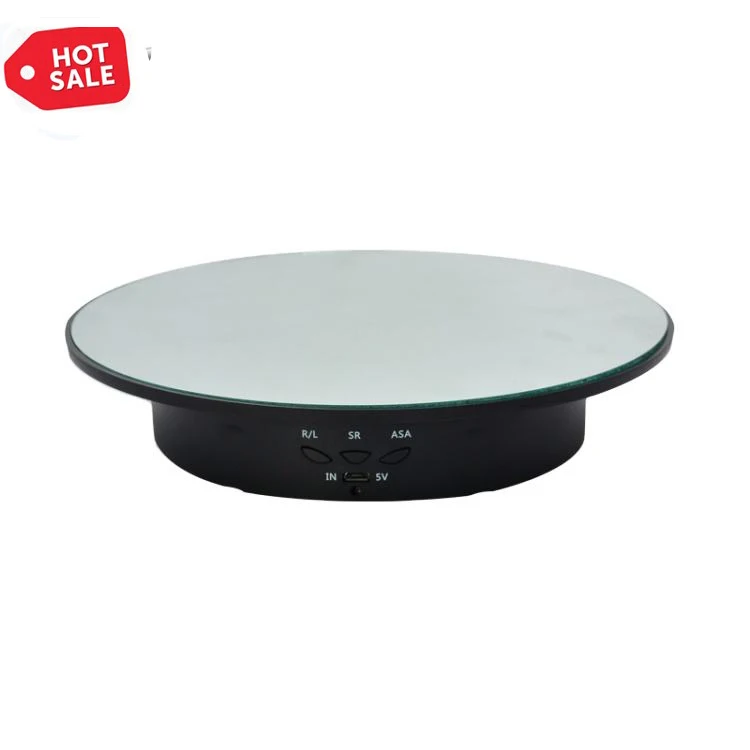 Новейшие тенденции 20 см USB Электрический зеркальный Вращающийся поворотный стол Витрина реквизит для видеосъемки поворотный стол для фотографии с 8 кг