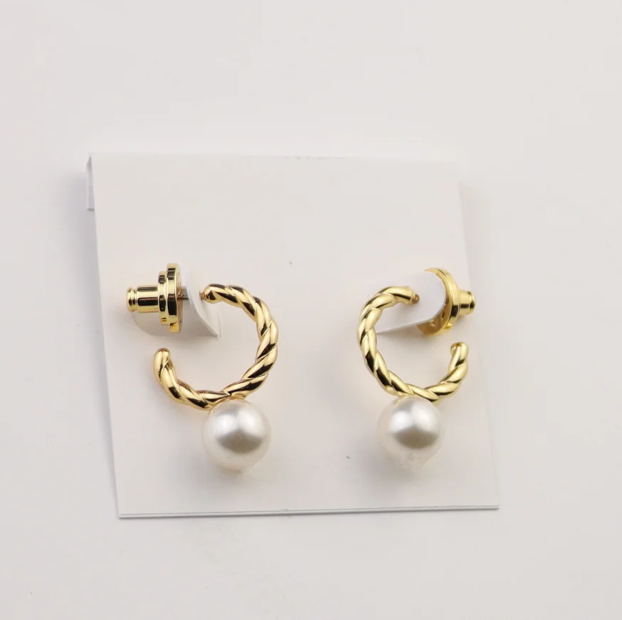 ask for TB catalog Women Stainless Steel Jewelry Joyeria  Bangle bracelet Gold Pearl Jewelry 18K Gold TB jewelry