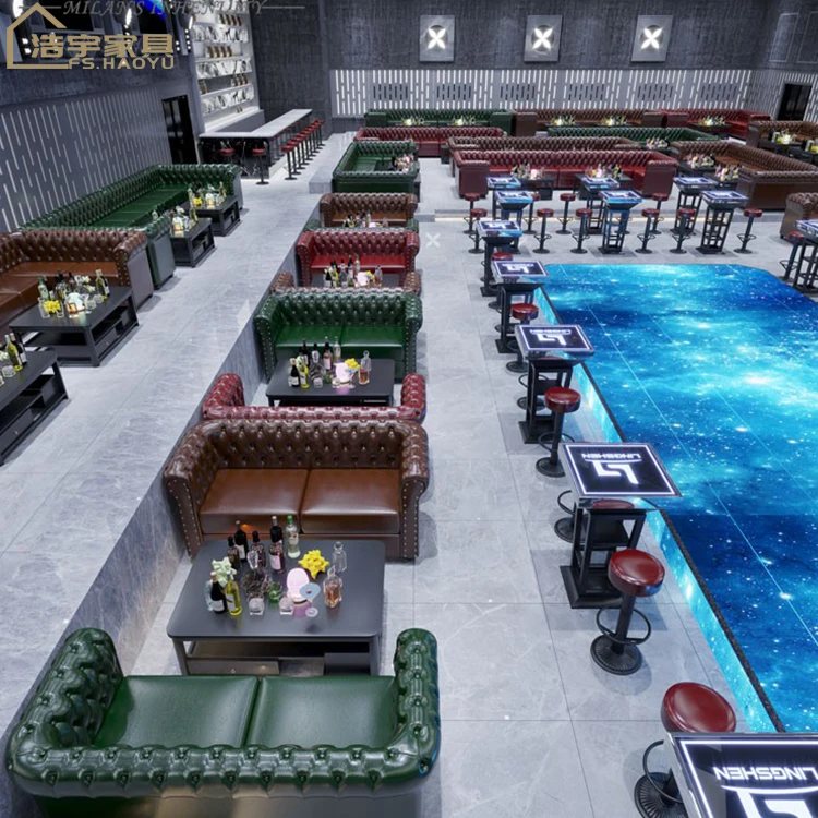 fashion design pub bar counter strip club furniture L shape U shape corner indoor outdoor bar seating sofa for bar