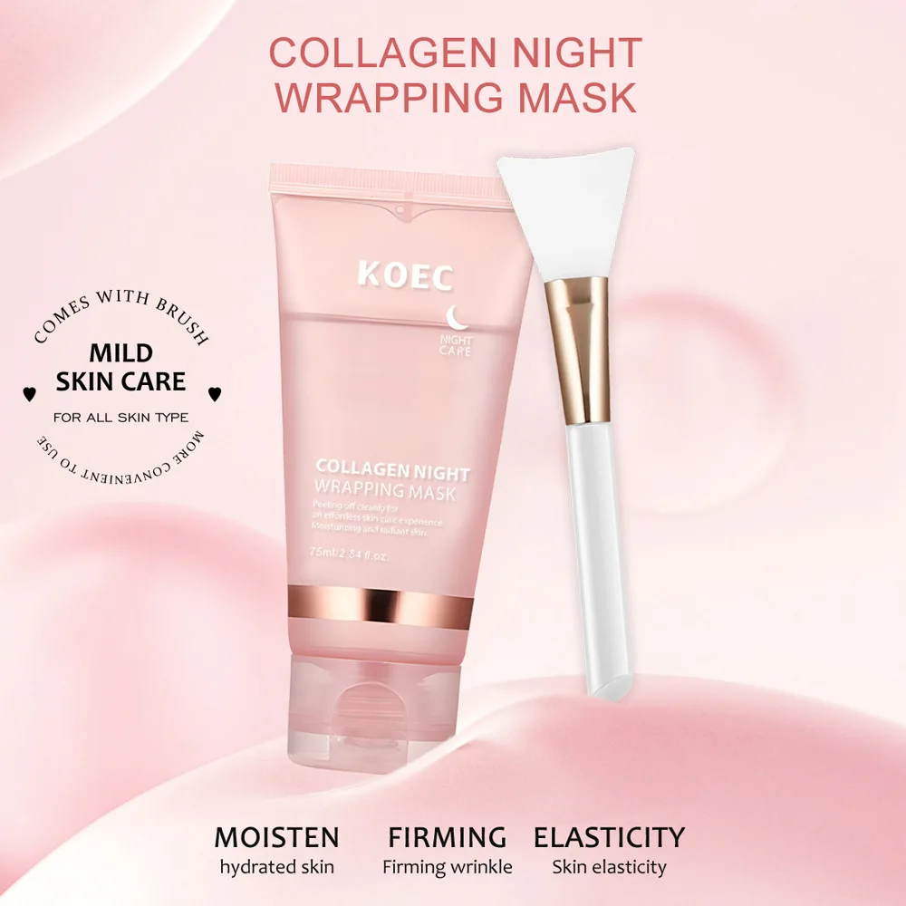 Collagen Tear-OffMask Light CollagenMask Hydrates Moisturizes Anti-wrinkle brightens Skin PeelMask Skin Care Beauty Health