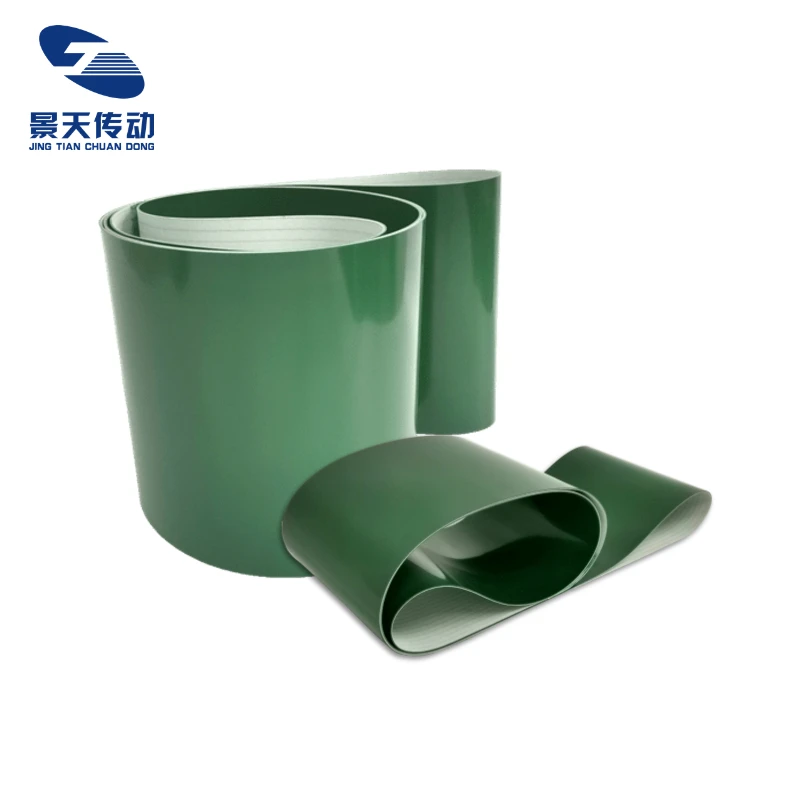 small portable pvc green conveyor belt manufacturer for sale