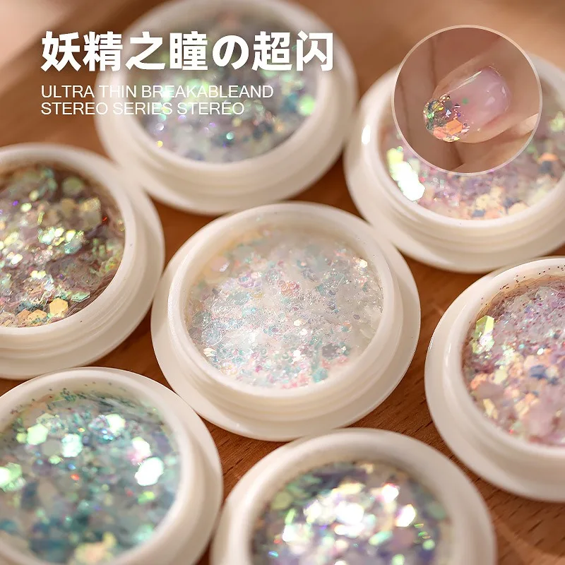 Оптовая продажа товары для ногтей слюдяный блеск хромированное покрытие порошковое волшебный зеркальный эффект жидкий порошок