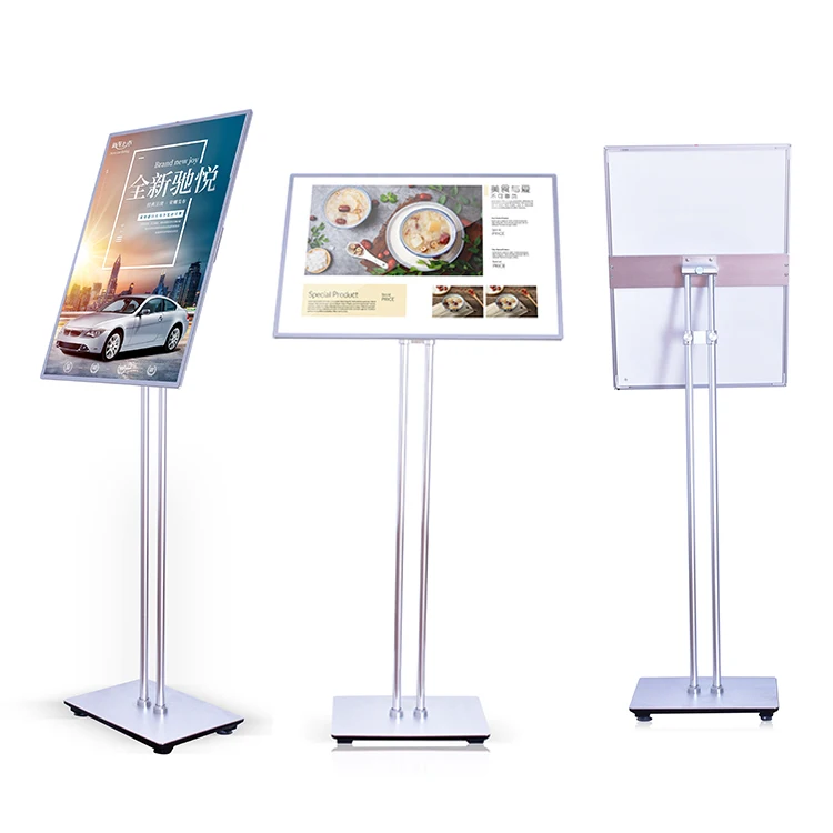 Light-Emitting Diode Thin Light Box Menu Indoor Billboard Display Stand Aluminum Floor-Standing Poster Advertising Light Box