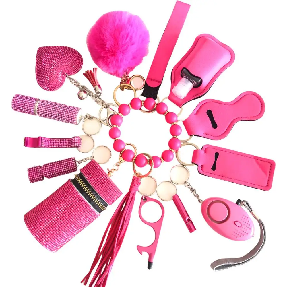 Personal Safety Protection Keychain Self Defense Keychain Set Safety Keychain Accessories Bulk