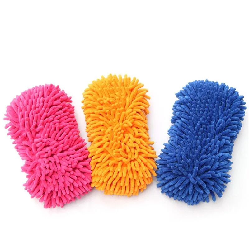 Microfiber car wash sponge premium chenille super to pollute car clean tool car supplies cleaning hand sponge