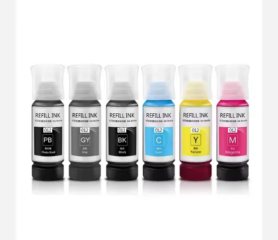 Ocbestjet High Quality 70ML/Bottle 011 012 Refill Ink for Epson L8160 L8180 Printers