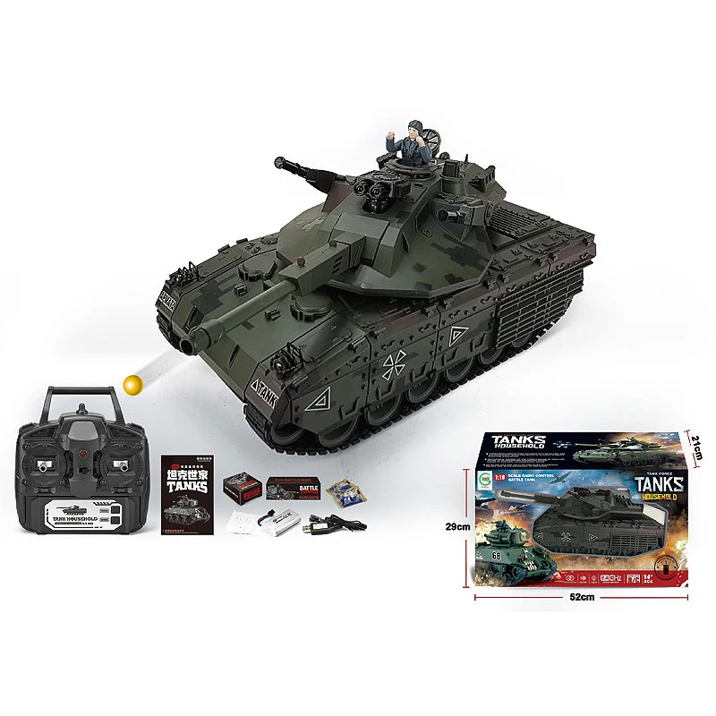 Best-selling tank shooting toys, wholesale electric 330 remote control rotary control tank toys
