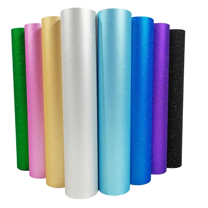 Shunaimei bling plotter for cutting vinyl pattern design self adhesive vinyl color glitter vinyl sticker