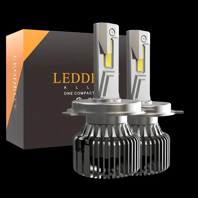 2021 высокая яркость V8 led h4 9003 led фары 130w 16000lm h4 led canbus