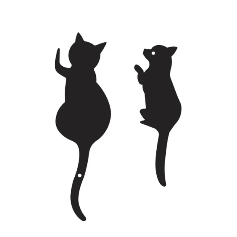 Hot Sale Cute Cat Tail Shape Decorative Metal Wall Door Clothes Coat Hook Rack Iron Cat Key Hanger