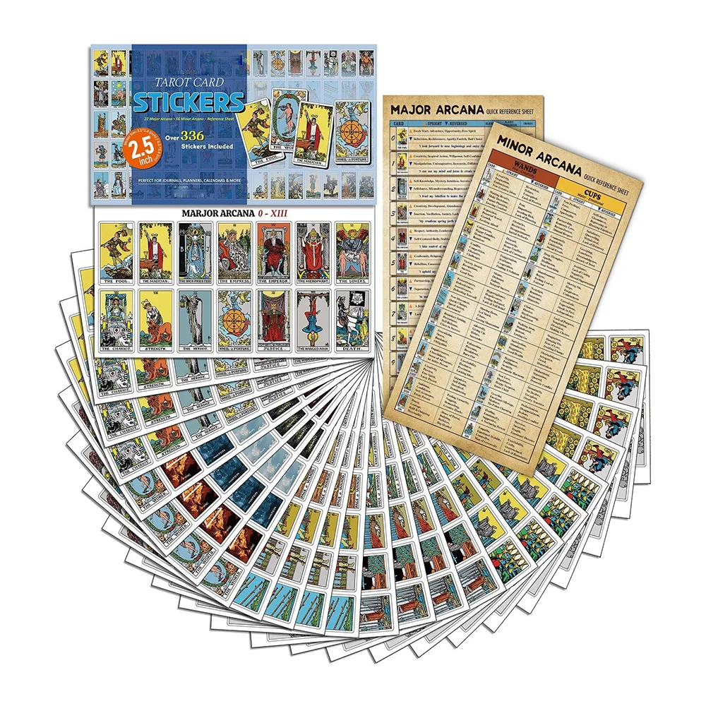 Ta-rot Stickers for Journaling Mini Tarot Card Stickers Based on Classic Ta-rot Deck