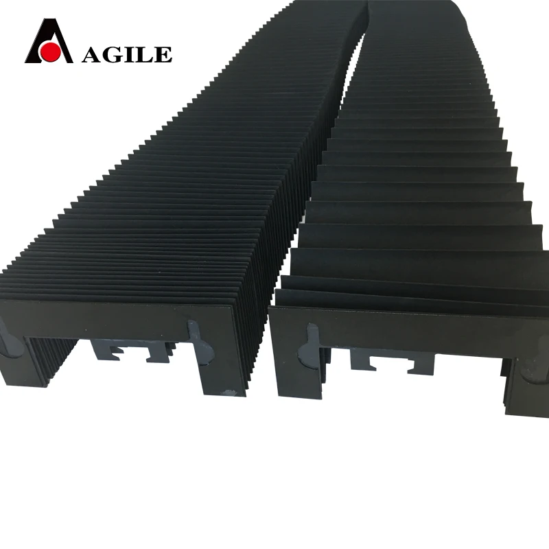 cnc nylon leather horizontal vertical flexible dust bellow cover