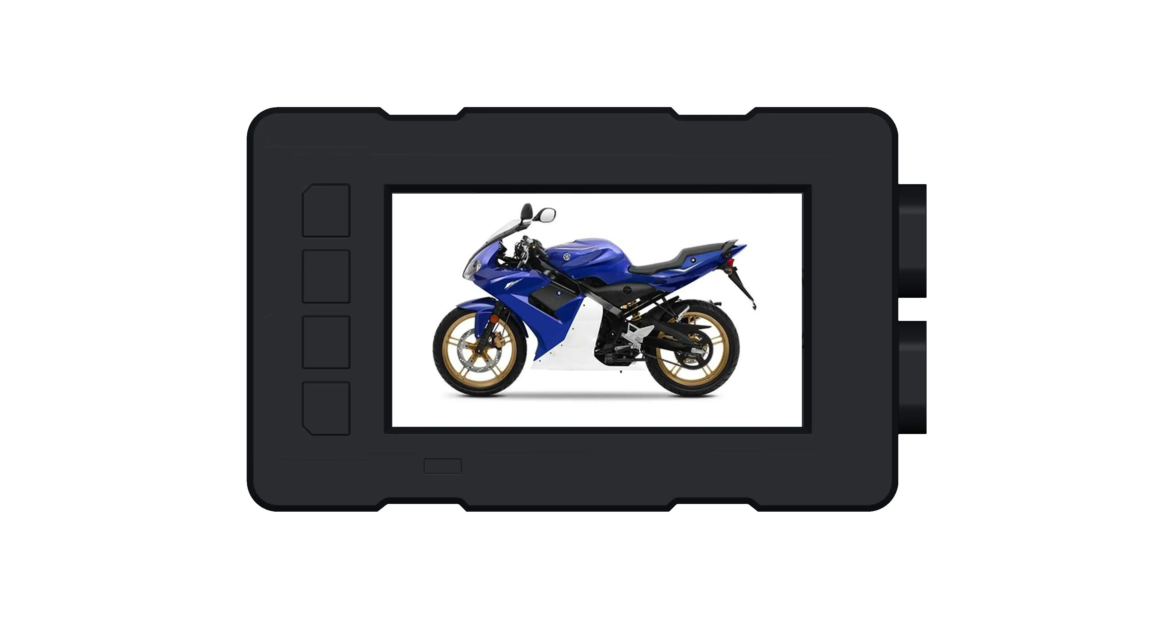 Zimtop 2K WiFi GPS Motorcycle Vehicle Driving Recorder Night Vision  NTK96670 Wide Angle Waterproof Remote Capture Dash Cam  DVR