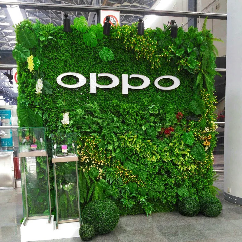 UNI  Artificial green boxwood hedge artificial plastic grass fence  indoor outdoor use