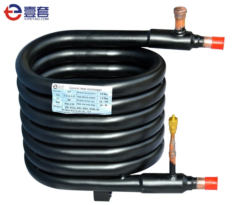 stainless heat exchanger/cooling coil/double pipe heat exchanger and condenser coil