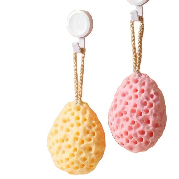 Factory sale high quality recycled bath shower body rub double side bath brush for hotel