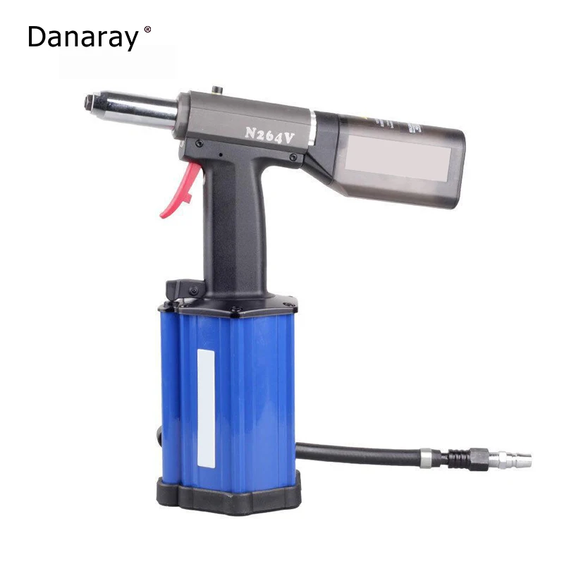 Auto Self-Priming Stainless Steel Blind Rivets Pull Riveting Gun Pneumatic Riveter with Collection Bottle
