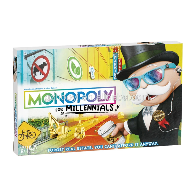 Классический поставщик настольных игр монопольная семейная Ночная игра Настольная русская настольная