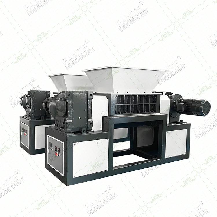 Recycling Heavy Duty Twin Shaft Shredder Machine for Metal Car Wheels Shredding Hot Cheap Price