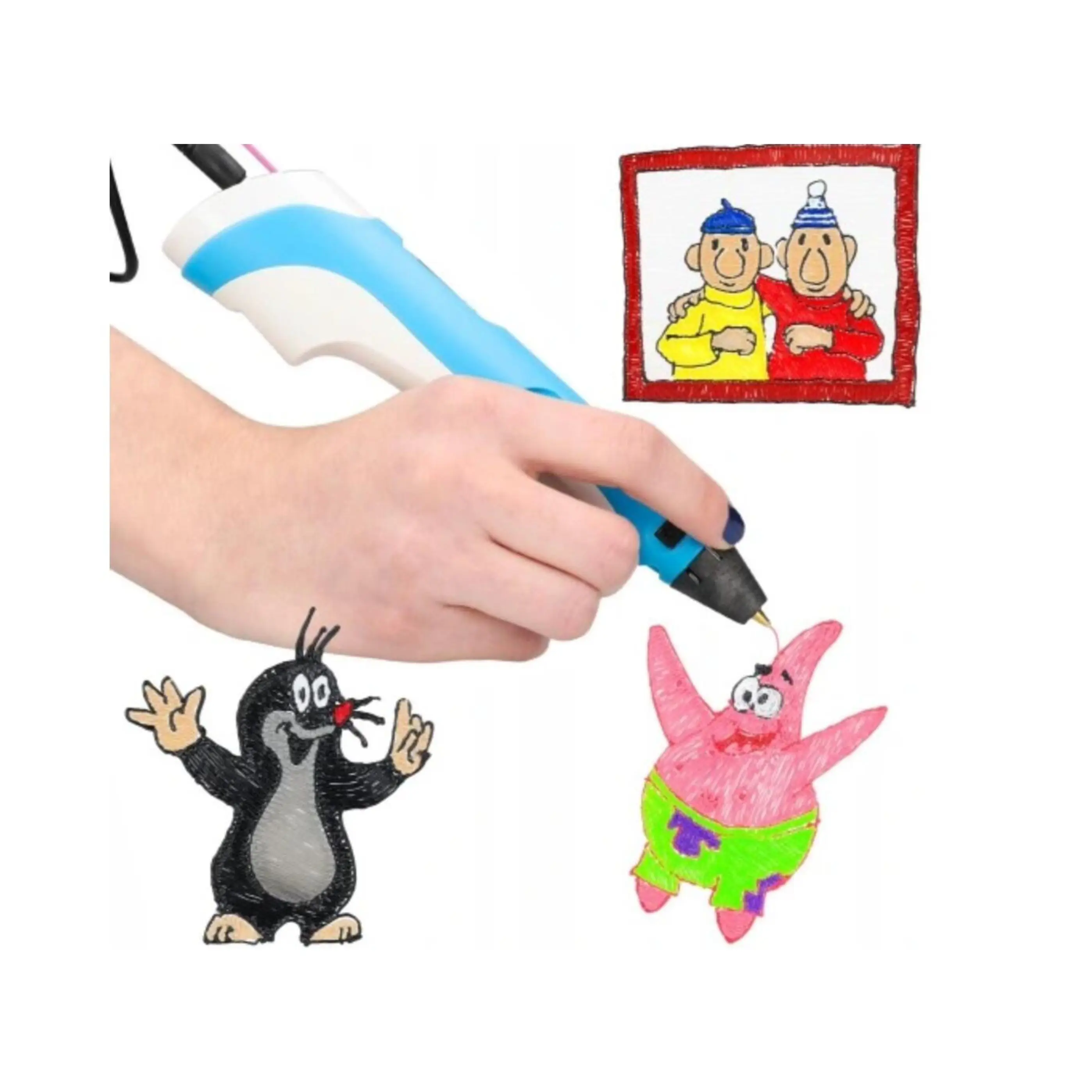 Sting3D New Arrival 1.75mm 3D Printer Flexible PLA Filament Hard Soft New Invention TPU Print Feather Promotional Pen Body Type