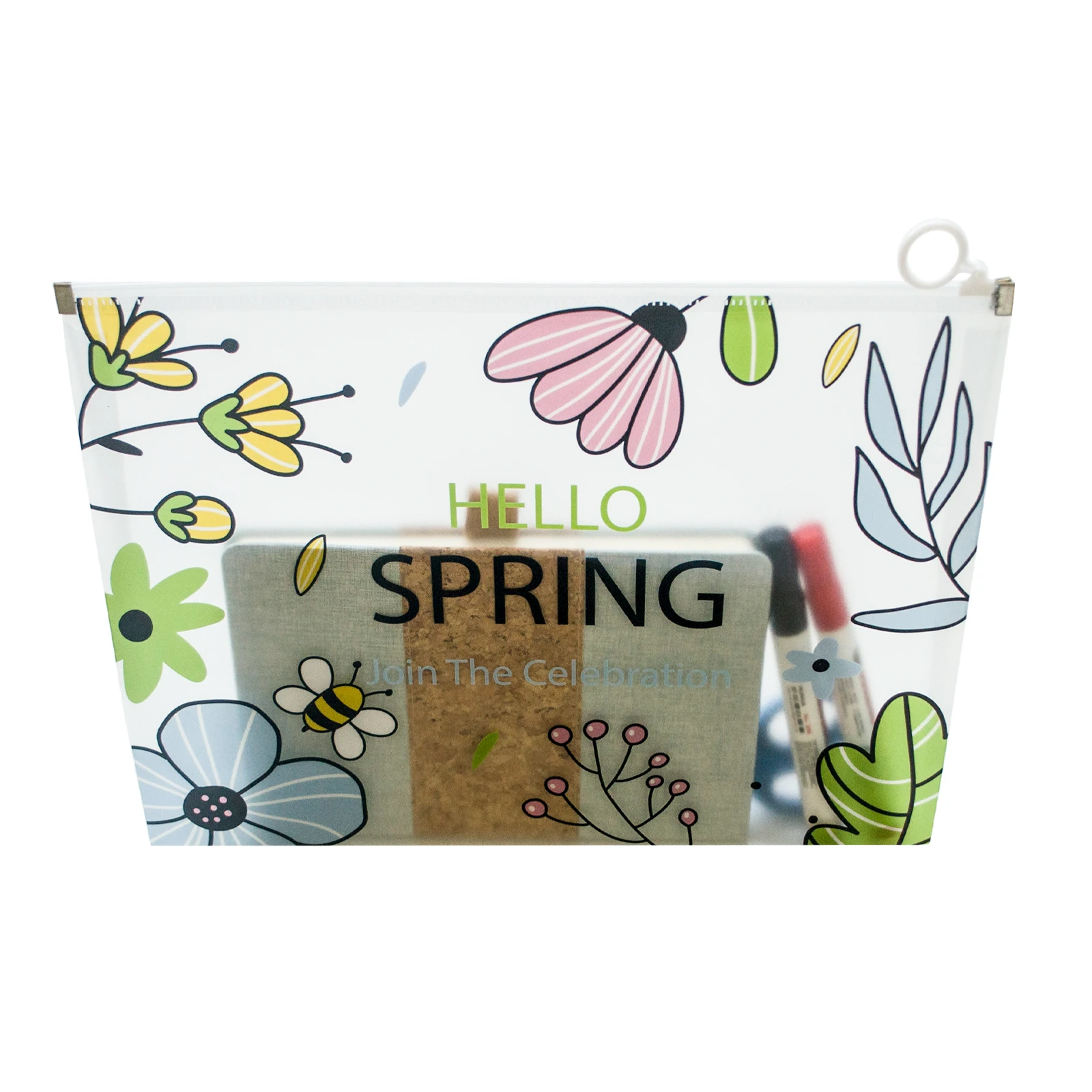 PP Custom Filing A4 Size Plastic Expandable Document  Storage Organizer Zipper Pouch Bag for  Office and School Use