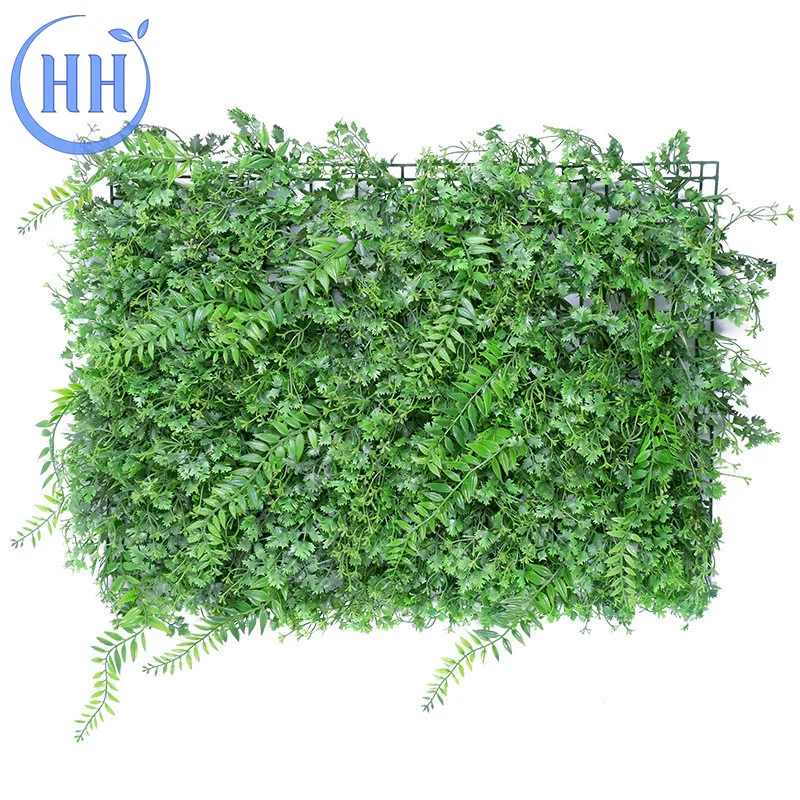 UV Resistant Laurel Hedge for sale Artificial Hedge Panel Fence Vertical Green Grass wall orchid plants for decoration