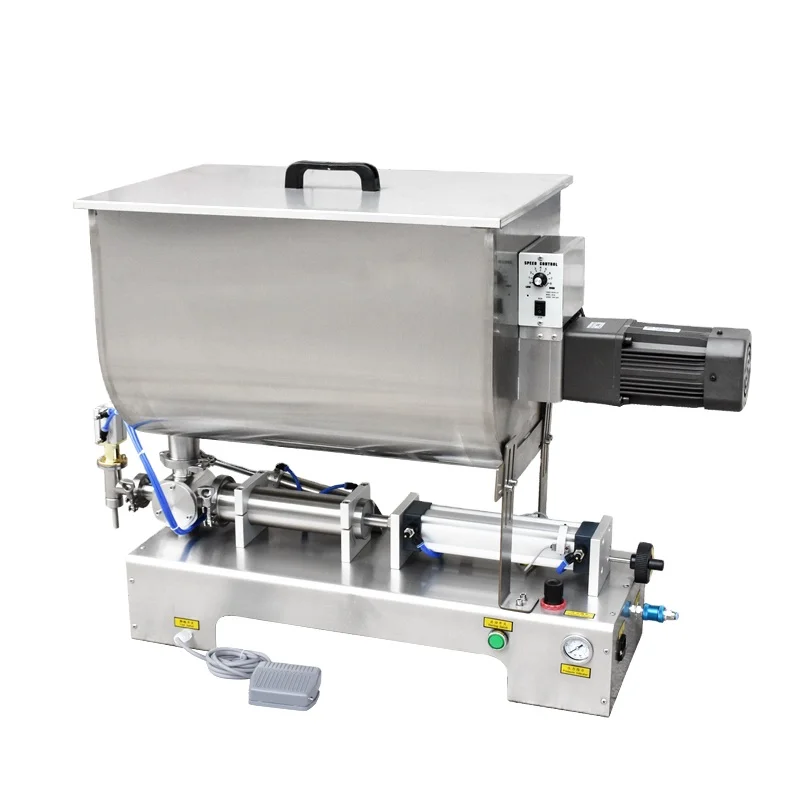 Good Performance Semi-auto Sauce Mixing Stirrer Filling Machine for Jam Mayonnaise Ketchup Mayonnaise