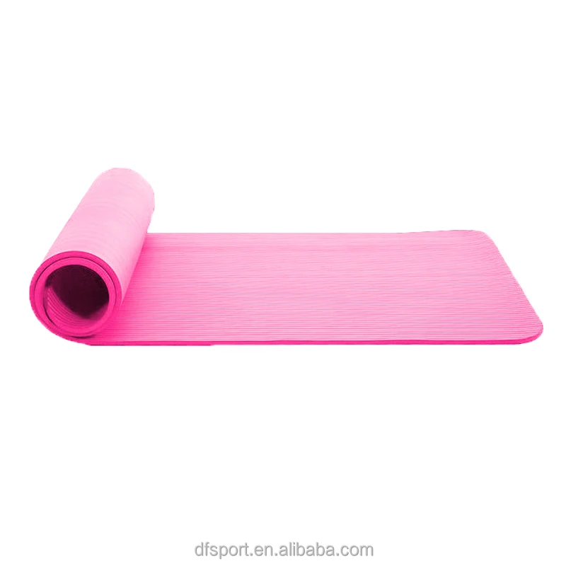 NBR TPE Rubber Yoga Mat High-Density 5mm & 6mm Thick for Home Gym Pilates Customizable Logo OEM Sports Mat