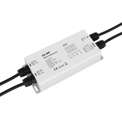 SKYDANCE D4-WP 20A Водонепроницаемый RGBW 12-36VDC IP67 DMX512 RDM приемник контроллера