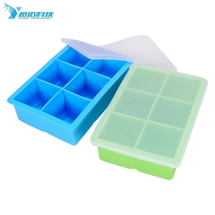 
Custom Wholesale Silicone Square Soft Silica Gel Whiskey King Cube Ice Tray 