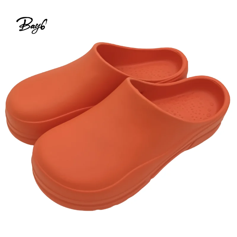 JDS Orange Men Nurse Hospital Worker Medical Surgical Walking Shoes Orthopedic Slippers Stock