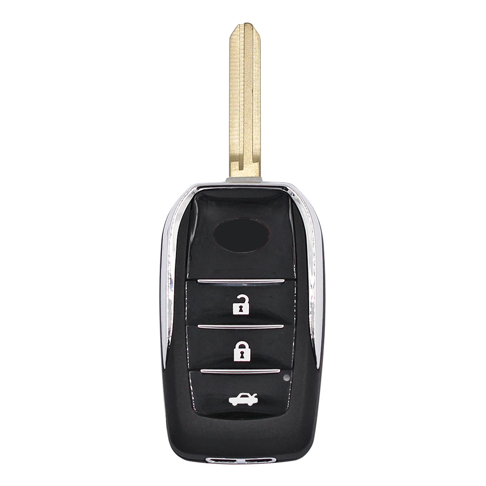 Modified 2/3 Button Flip Car Remote Key Shell Case for Toyota Corolla Camry Picnic Land Cruiser Highlander  RAV4 TOY43 Uncut