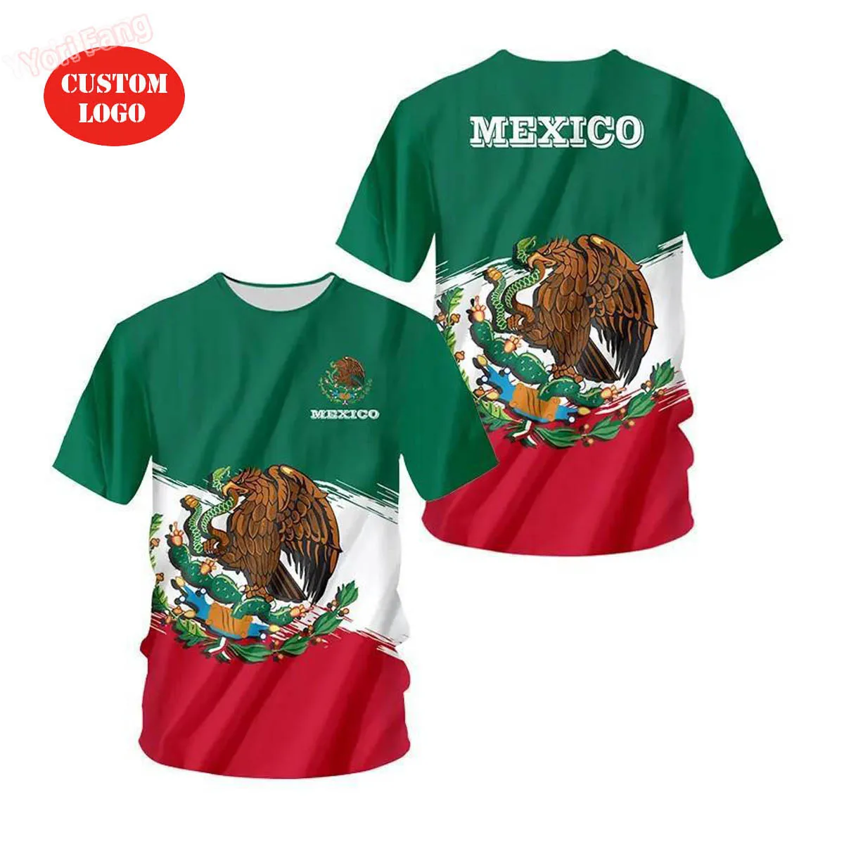 NX Mexican Products Custom T Shirt Polyester Mexico Jersey Events Mexico Hat 3*5ft Mexico Flag For Promotion