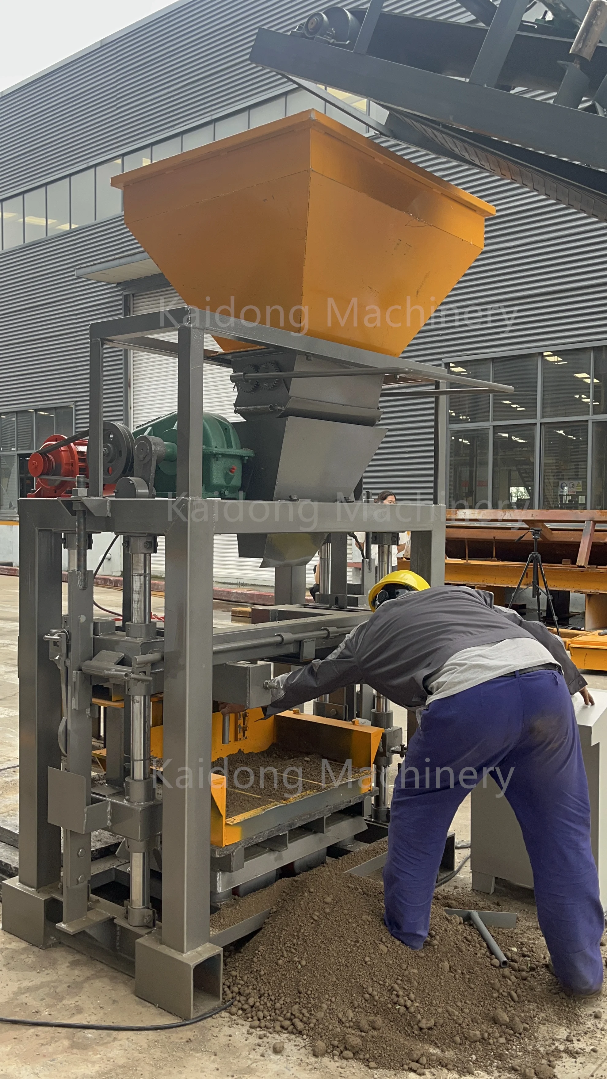 KAIDONG QT4-35B цементный бетон полый кирпич брусчатка машина для производства бетонных блоков