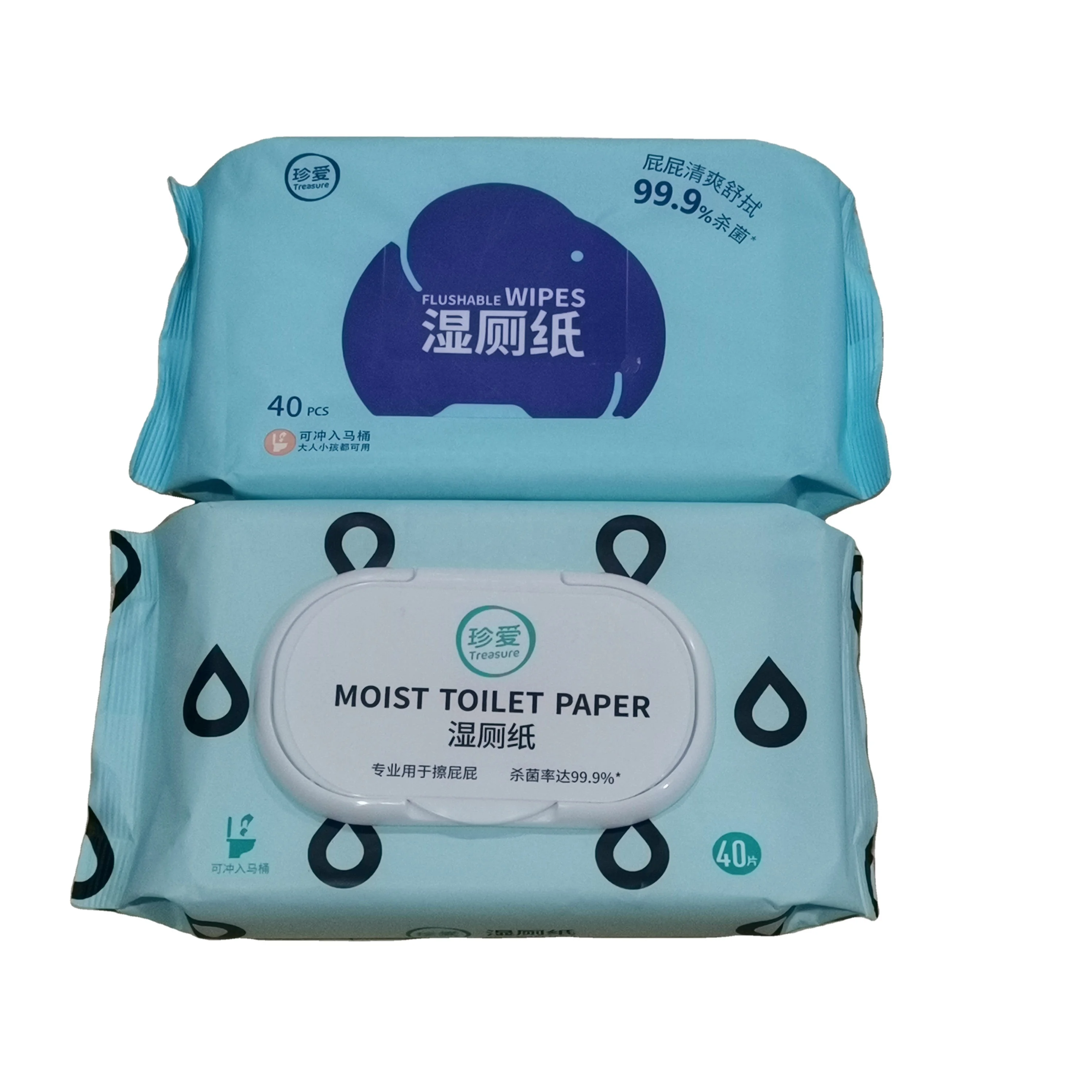 
Environmental Friendly 100% Flushable Toilet Paper 