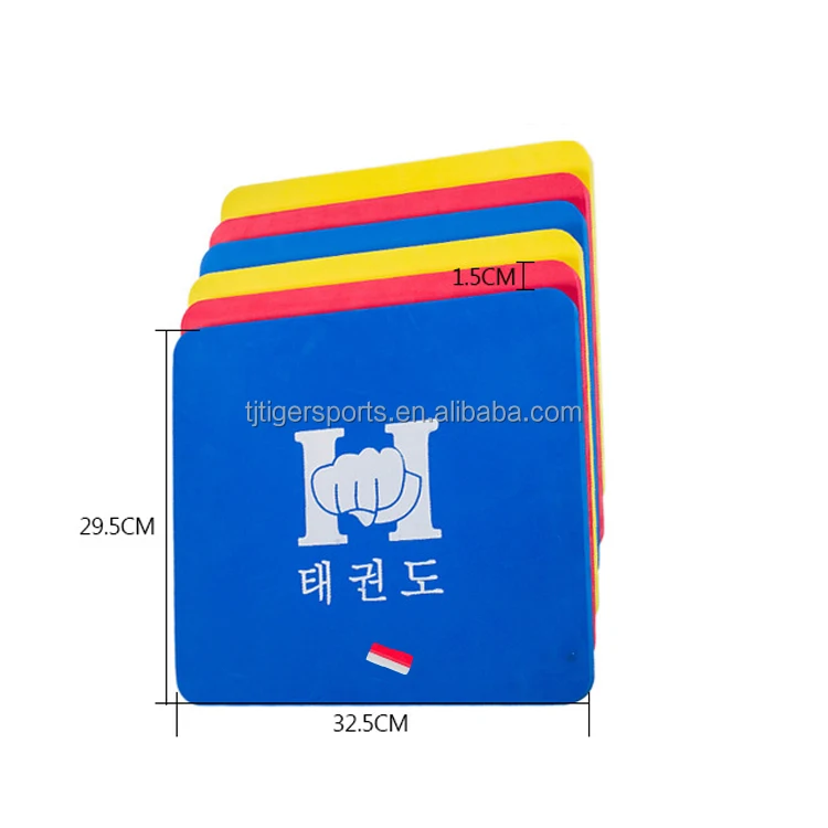 New arrival hotsale custom logo Martial arts reusable TKD EVA material taekwondo karate judo kung fu breaking board
