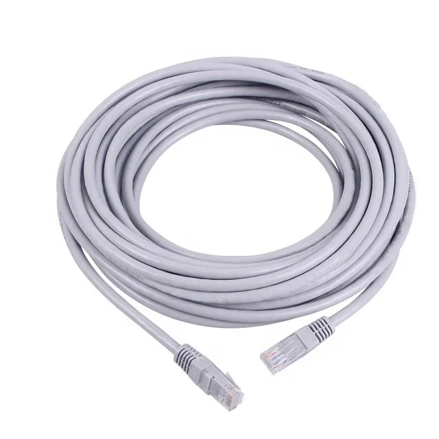 15M 24Awg Patch Wire Cat5E Cast 5 8 Cores Gray Lan Cable For Network Set-Top Box