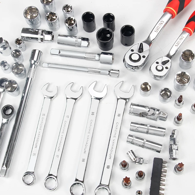 Hot Selling Multi Function 129 Pcs Box Socket Wrench Tools Set Impact 6 Point Socket Set Comprehensive Set